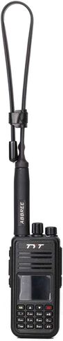 ABBREE SMA-Male Dual Band 144/430Mhz Foldable Tactical Antenna for Yaesu FT-70DR,FT-2DR/3DR,FT-270R Wouxun TYT MD-380 Two Way Radio in Kuwait