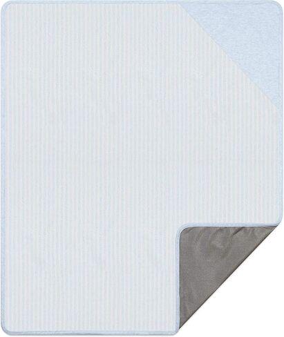 Anti-Radiation Baby Blanket 30" x 35" Protective Belly Pregnancy Baby New Born Blanket 5G EMF Protection Blanket Anti-Radiation Pregnancy Protection, 100% Organic Cotton (Blue Strips) in Saudi Arabia