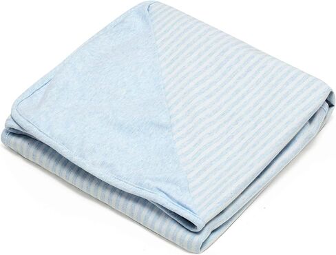 Anti-Radiation Baby Blanket 30" x 35" Protective Belly Pregnancy Baby New Born Blanket 5G EMF Protection Blanket Anti-Radiation Pregnancy Protection, 100% Organic Cotton (Blue Strips) in Saudi Arabia