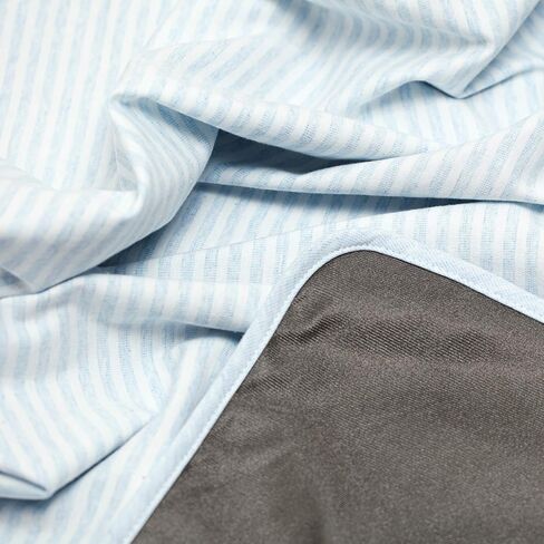 Anti-Radiation Baby Blanket 30" x 35" Protective Belly Pregnancy Baby New Born Blanket 5G EMF Protection Blanket Anti-Radiation Pregnancy Protection, 100% Organic Cotton (Blue Strips) in Saudi Arabia