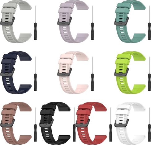 Compatible with Garmin Forerunner 955 Watch Band for Women Men, Soft Silicone Replacement Bands Wristbands Accessory Straps Compatible with Garmin Forerunner 955 Solar Smartwatch in Saudi Arabia