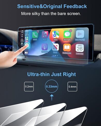 12.3" Car Screen Protector for 2023 2024 Honda Accord Accessories 9H Tempered Glass Compatible with 2023 2024 Accord Hybrid (Sport, EX-L, Sport-L, Touring) - HD Clear in Saudi Arabia
