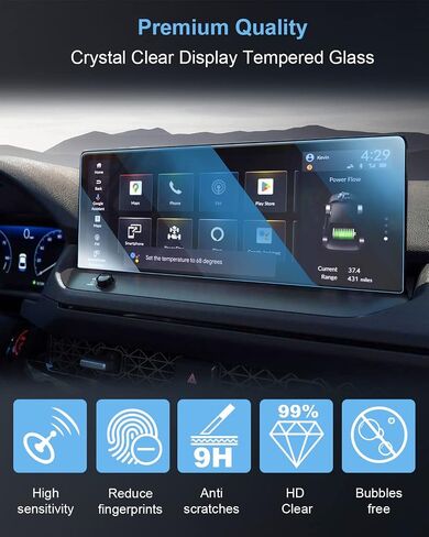 12.3" Car Screen Protector for 2023 2024 Honda Accord Accessories 9H Tempered Glass Compatible with 2023 2024 Accord Hybrid (Sport, EX-L, Sport-L, Touring) - HD Clear in Saudi Arabia