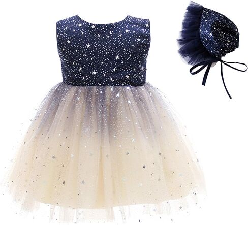 Glamulice Baby Flower Girls Sparkle Tulle Ombre Tutu Dress Baptism Christening Outfit Special Occasion Birthday Dresses in Saudi Arabia