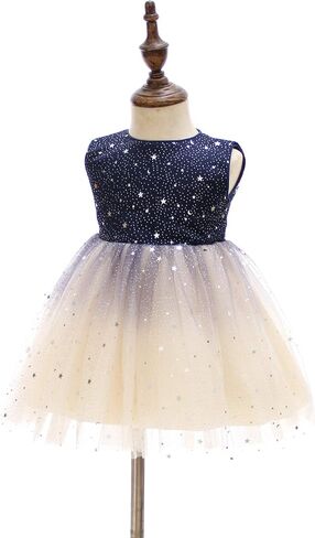 Glamulice Baby Flower Girls Sparkle Tulle Ombre Tutu Dress Baptism Christening Outfit Special Occasion Birthday Dresses in Saudi Arabia