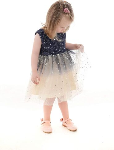 Glamulice Baby Flower Girls Sparkle Tulle Ombre Tutu Dress Baptism Christening Outfit Special Occasion Birthday Dresses in Saudi Arabia