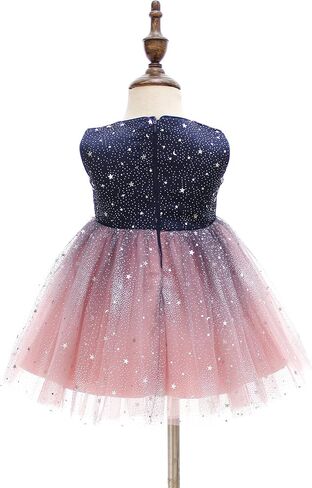 Glamulice Baby Flower Girls Sparkle Tulle Ombre Tutu Dress Baptism Christening Outfit Special Occasion Birthday Dresses in Saudi Arabia