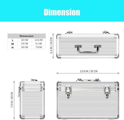 GLOTRENDS B12 12-slot Cell Phone Storage Box, Portable Design for Carrying and Transportation, IP65 Water Resistant, Cell Phone Organizer and Protective Box in Saudi Arabia