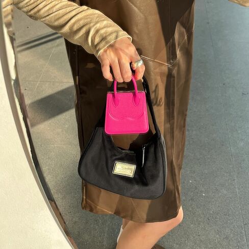 for Samsung Galaxy Z Flip 5 Case Luxury Leather Handbag Flip Phone Case Galaxy Z Flip5 Cute Girls Women Samsung Flip Z 5 Protective Cover (Rose Red) in Kuwait