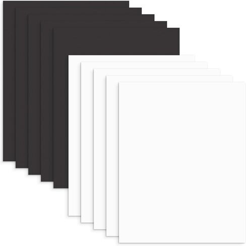 AUEAR, Pack of 10 8x10 Uncut Picture Mat Boards, Black Backing Matte Boards for Frame, Print, Artwork, Picture in Kuwait