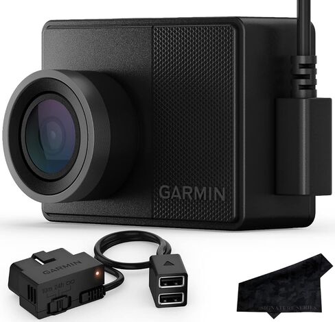 Garmin Dash Cam 57, 140-degree FOV, 1440p, Monitor Your Vehicle with Signature Constant Power Bundle in Saudi Arabia