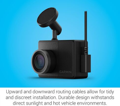 Garmin Dash Cam 57, 140-degree FOV, 1440p, Monitor Your Vehicle with Signature Constant Power Bundle in Saudi Arabia