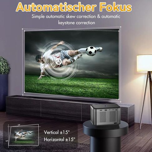 【تركيز تلقائي】جهاز عرض DWQOO 4K مع واي فاي وبلوتوث، جهاز عرض A40 عالي الدقة أصلي 1080 بكسل، جهاز عرض أفلام خارجي محمول لحماية العيون لغرفة النوم المنزلية متوافق مع الهاتف الذكي، HDMI، USB، AV، الكمبيوتر المحمول in Kuwait