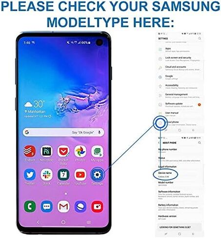Dual SIM Card Tray Slot Holder Replacement for Samsung Galaxy S10E G970 Sim Card Tray with Open Eject Pin (All Carriers) (Black) in Saudi Arabia