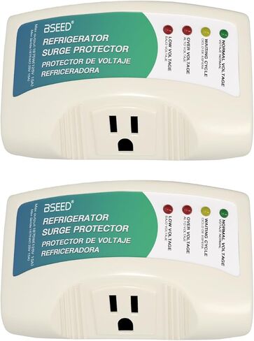 BSEED Voltage Protector Electronic Surge Protector Outlet, Wall Surge Protector for Big Refrigerators 27 cu. ft. or More Home Appliance Against High & Low Voltage, Brownouts & Spikes 1875W 15A 1 Pack in Saudi Arabia
