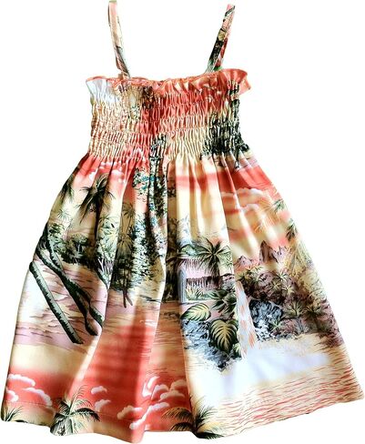 RJC Baby Girl's Paradise Island Surf Smocked Hawaiian Sundress in Saudi Arabia