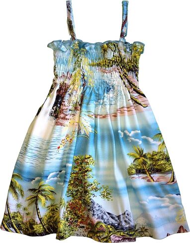 RJC Baby Girl's Paradise Island Surf Smocked Hawaiian Sundress in Saudi Arabia
