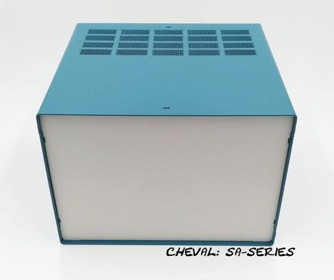 علبة صندوق الضميمة الإلكترونية DIY 5U 219 × 279 × 305 ملم. الألومنيوم الأزرق الكامل in Kuwait