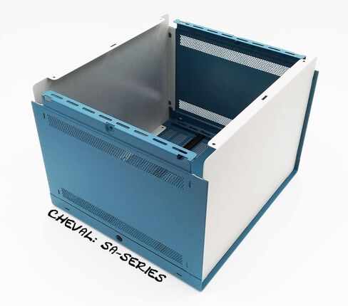 علبة صندوق الضميمة الإلكترونية DIY 5U 219 × 279 × 305 ملم. الألومنيوم الأزرق الكامل in Kuwait