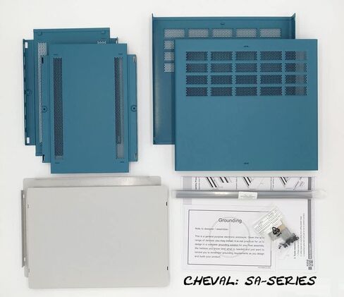 علبة صندوق الضميمة الإلكترونية DIY 5U 219 × 279 × 305 ملم. الألومنيوم الأزرق الكامل in Kuwait