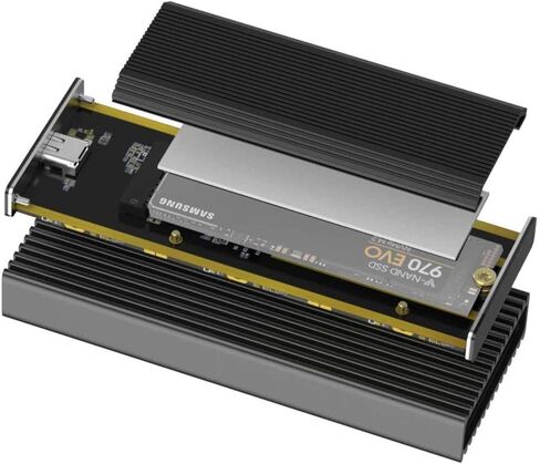 جاكوبس بارتس 10 جيجابت في الثانية M.2 NVMe USB 3.1 SSD الضميمة نوع C محول حافظة محرك خارجي JMS583 in Saudi Arabia