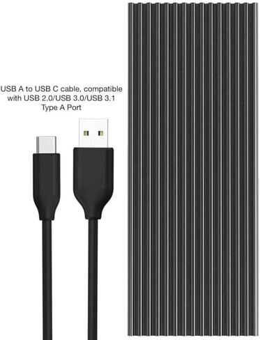 جاكوبس بارتس 10 جيجابت في الثانية M.2 NVMe USB 3.1 SSD الضميمة نوع C محول حافظة محرك خارجي JMS583 in Saudi Arabia
