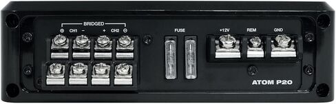 Rockville Atom P20 Marine/ATV/Car Bluetooth Amplifier 1600w Peak/440w RMS 4 Channel w/Volt Meter, Black in Kuwait