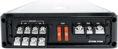 مضخم صوت Rockville Atom P20 Marine/ATV/Car بلوتوث بقدرة 1600 وات الذروة/440 وات RMS 4 قنوات مع عداد فولت، أسود in Kuwait