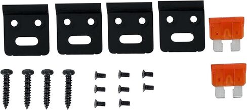 مضخم صوت Rockville Atom P20 Marine/ATV/Car بلوتوث بقدرة 1600 وات الذروة/440 وات RMS 4 قنوات مع عداد فولت، أسود in Kuwait