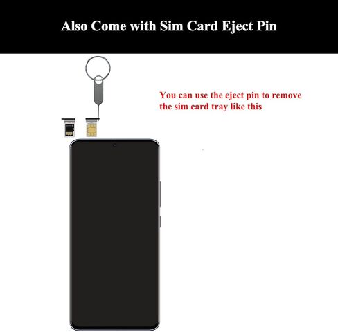 قطعتان من حامل بطاقات Sim (إصدار شريحة اتصال واحدة) / فتحة بطاقة Micro SD مع استبدال دبوس الإخراج لهاتف Samsung Galaxy S20 FE (Cloud Navy) in Kuwait