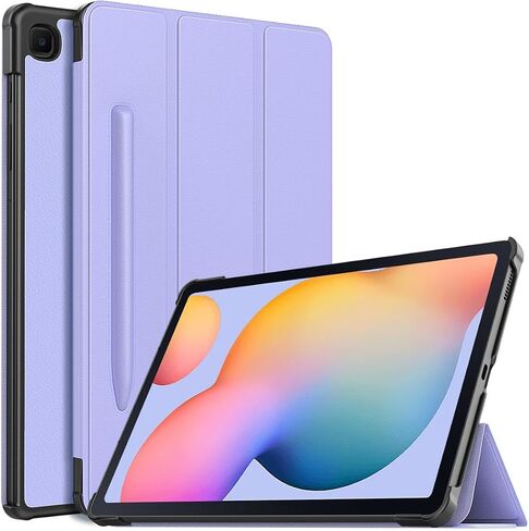 MoKo Case for Galaxy Tab S6 Lite 10.4 Inch 2024 2022 2020 (Model: SM-P620/P625/P613/P619/P610/P615/P617) with Built-in S Pen Holder, Slim Tri-Fold Soft TPU Cover with Auto-Wake/Sleep - Denim Black in Saudi Arabia