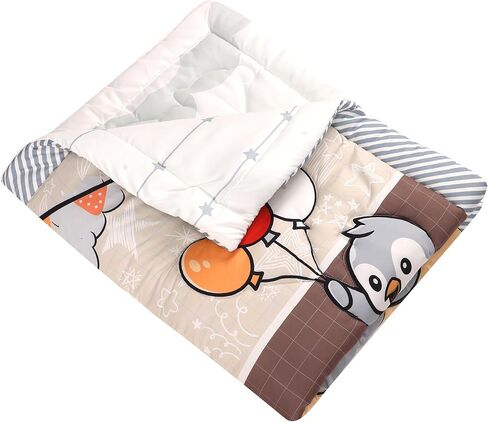 Dinosaurs Crib Quilt for Baby Boys and Girls | Microfiber Crib Comforter for Standard Size Crib | Super Soft Reversible Baby Quilted Blanket in Saudi Arabia