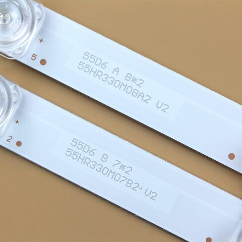 شرائط إضاءة خلفية LED لتلفزيونات 55 بوصة 55S421 55S423 55S425 55HR330M08A2 55HR330M07A2 55HR330M07B2 55U3800C 4C-LB5508-HR02J 4 قطع in Saudi Arabia