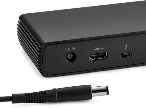Amazon Basics Thunderbolt4/USB4 Docking Station, 3X Downstream TBT4 (Dual Display), 1xUSB A 3.1, Black, ‎4.76 x 2.84 x 0.86 inches in Saudi Arabia