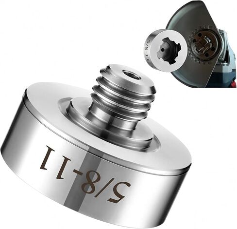 محول لخيط XLOCK إلى 5/8"-11، يناسب شفرة قطع طاحونة الزوايا وريشة الحفر الأساسية الماسية، يتضمن صامولة قفل شفة 5/8-11، مناسبة لجميع شفرات المنشار مقاس 22.23 مم in Kuwait