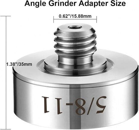 محول لخيط XLOCK إلى 5/8"-11، يناسب شفرة قطع طاحونة الزوايا وريشة الحفر الأساسية الماسية، يتضمن صامولة قفل شفة 5/8-11، مناسبة لجميع شفرات المنشار مقاس 22.23 مم in Kuwait