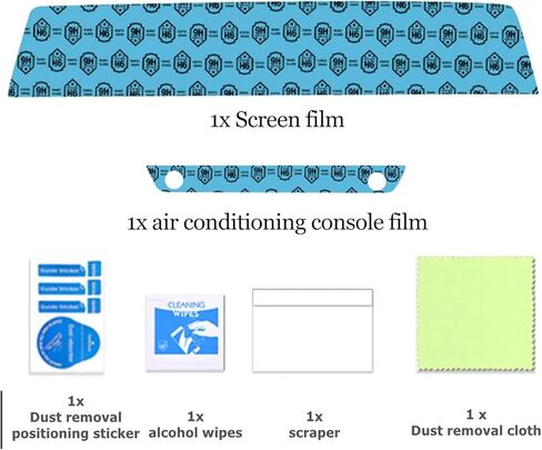 زجاج HD شاشة تعمل باللمس حامي عرض الوسائط غطاء الفيلم وحدة التحكم الهواء فيلم 2 قطعة مجموعة لكيا سبورتاج NQ5 2022 (2 قطعة) in Kuwait