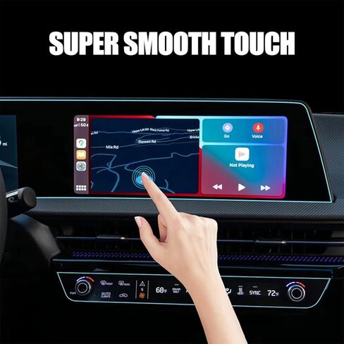 زجاج HD شاشة تعمل باللمس حامي عرض الوسائط غطاء الفيلم وحدة التحكم الهواء فيلم 2 قطعة مجموعة لكيا سبورتاج NQ5 2022 (2 قطعة) in Kuwait