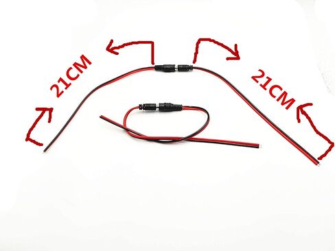 10 أزواج 5.5 مللي متر x 2.1 مللي متر تيار مستمر كابل الطاقة DC12V-48V 6A المقابس ذكر أنثى موصلات للكاميرا الأمن ضفيرة محول الطاقة موصلات in Kuwait