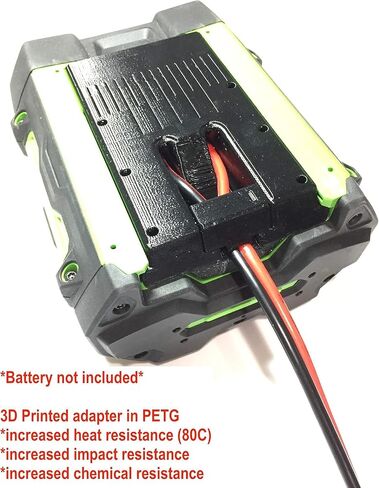 محول بطارية لبطاريات EGO 56V - 10AWG مطورة، مقاوم للصدمات والحرارة، تصنيف UL، سلك بطول 2 قدم، هيكل PETG - تأمين رحلتك بثقة (صنع في الولايات المتحدة الأمريكية، أسود)! in Saudi Arabia