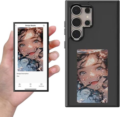 Four color ink screen Photo Phone Case-Picture Phone Case, NFC Transmission, Screen Protective Smart Phone Case Compatible with Samsung S24ultra Long Lasting Imaging Display（2024 White in Saudi Arabia