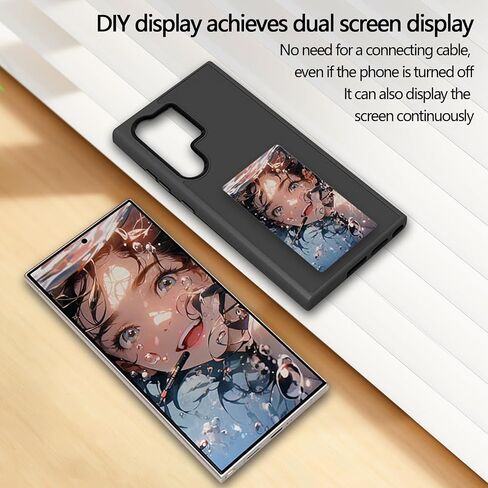 Four color ink screen Photo Phone Case-Picture Phone Case, NFC Transmission, Screen Protective Smart Phone Case Compatible with Samsung S24ultra Long Lasting Imaging Display（2024 White in Saudi Arabia