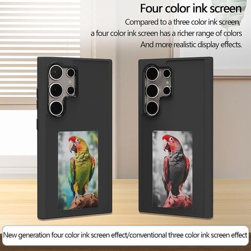 Four color ink screen Photo Phone Case-Picture Phone Case, NFC Transmission, Screen Protective Smart Phone Case Compatible with Samsung S24ultra Long Lasting Imaging Display（2024 White in Saudi Arabia
