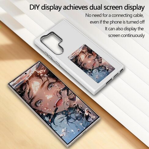 Four color ink screen Photo Phone Case-Picture Phone Case, NFC Transmission, Screen Protective Smart Phone Case Compatible with Samsung S24ultra Long Lasting Imaging Display（2024 White in Saudi Arabia