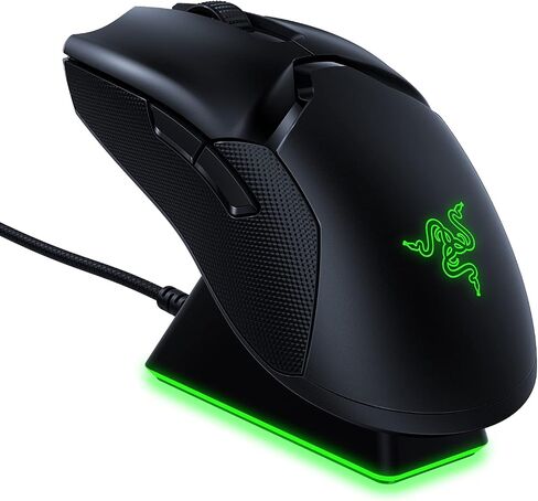 ماوس الألعاب اللاسلكي Razer Viper Ultimate Hyperspeed الأخف وقاعدة شحن RGB (متجدد) in Saudi Arabia