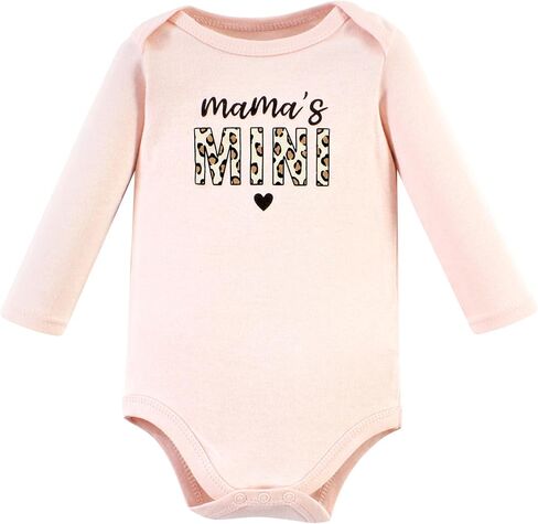 Hudson Baby Unisex Baby Cotton Bodysuit and Pant Set, Leopard Hearts Long Sleeve, Newborn in Saudi Arabia