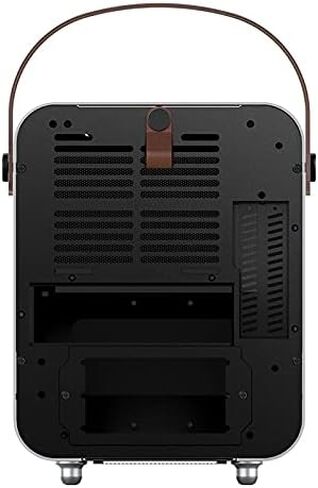 حقيبة ألعاب Jonsplus BO 100 Mini-ITX، لوحة أمامية من الزجاج المقسى، فضية أو سوداء من سبائك المغنيسيوم/الألومنيوم، حزام جلدي، تدعم 120 مم AIO أو مبرد الهواء (Unobtanium)، BO100-G فضي in Saudi Arabia