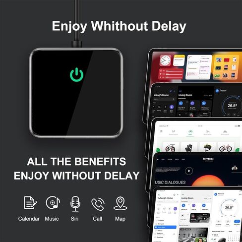 Wireless CarPlay Adapter WiFi & Bluetooth Connectivity Wireless CarPlay for All Factory Wired CarPlay Compatible with Apple iOS 10+ & Android 11+(AY-carplay) in Saudi Arabia