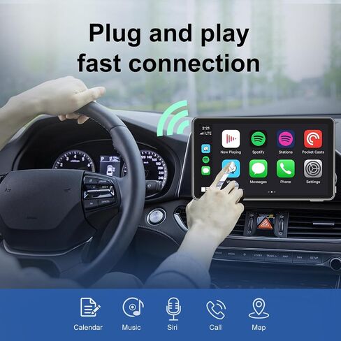 Wireless CarPlay Adapter WiFi & Bluetooth Connectivity Wireless CarPlay for All Factory Wired CarPlay Compatible with Apple iOS 10+ & Android 11+(AY-carplay) in Saudi Arabia
