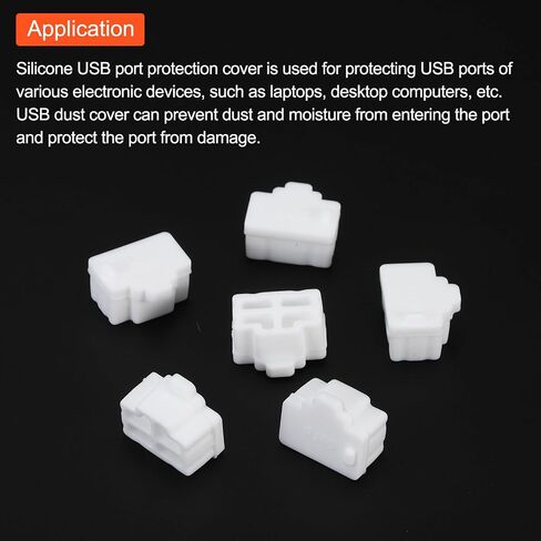 MECCANIXITY 15pcs RJ45 Port Duct Covers Caps Silicone Plugs Protector for Laptop PC Ethernet RJ45 Female Plug, Red in Saudi Arabia